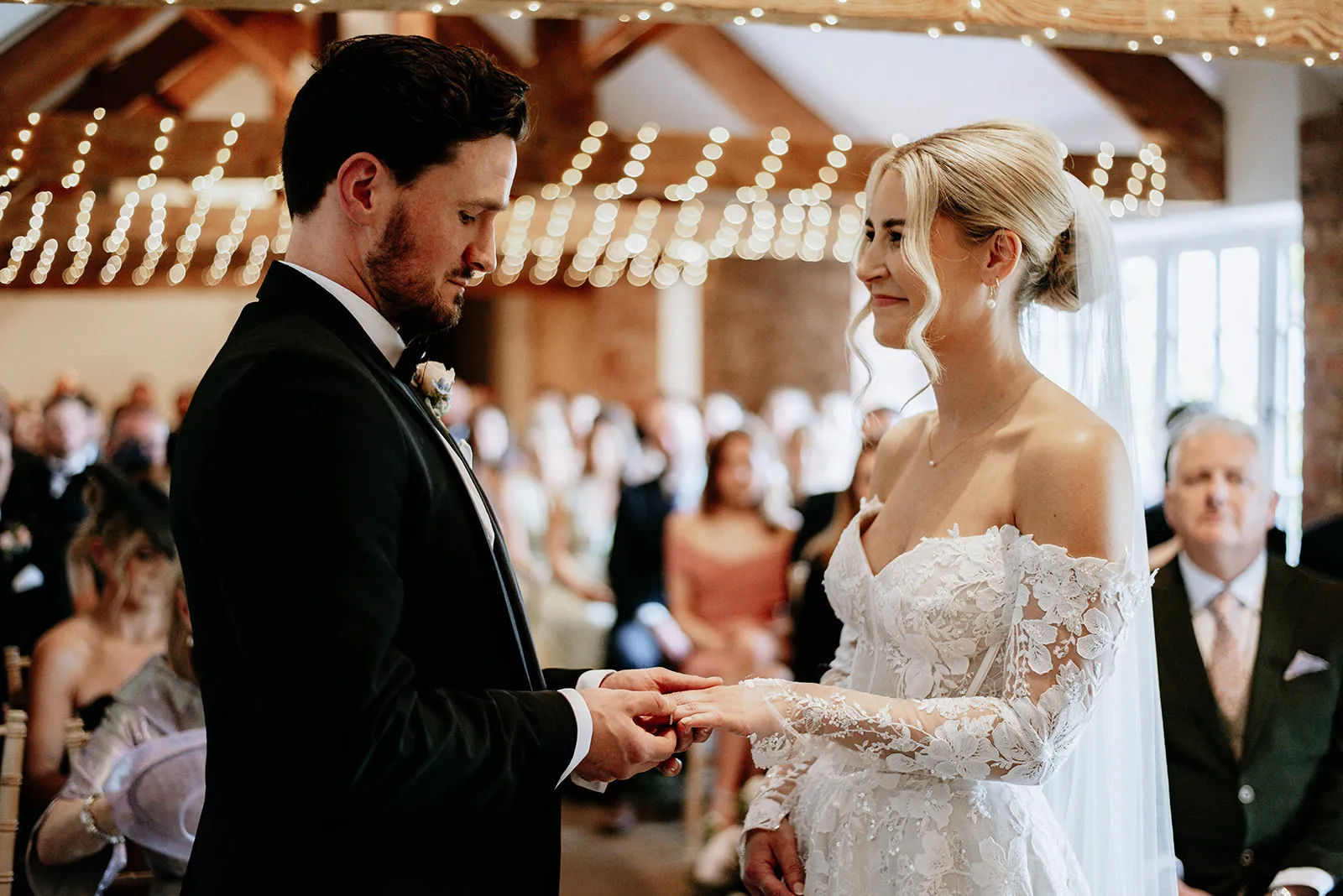 Quantock Lakes Wedding Venue ring exchange