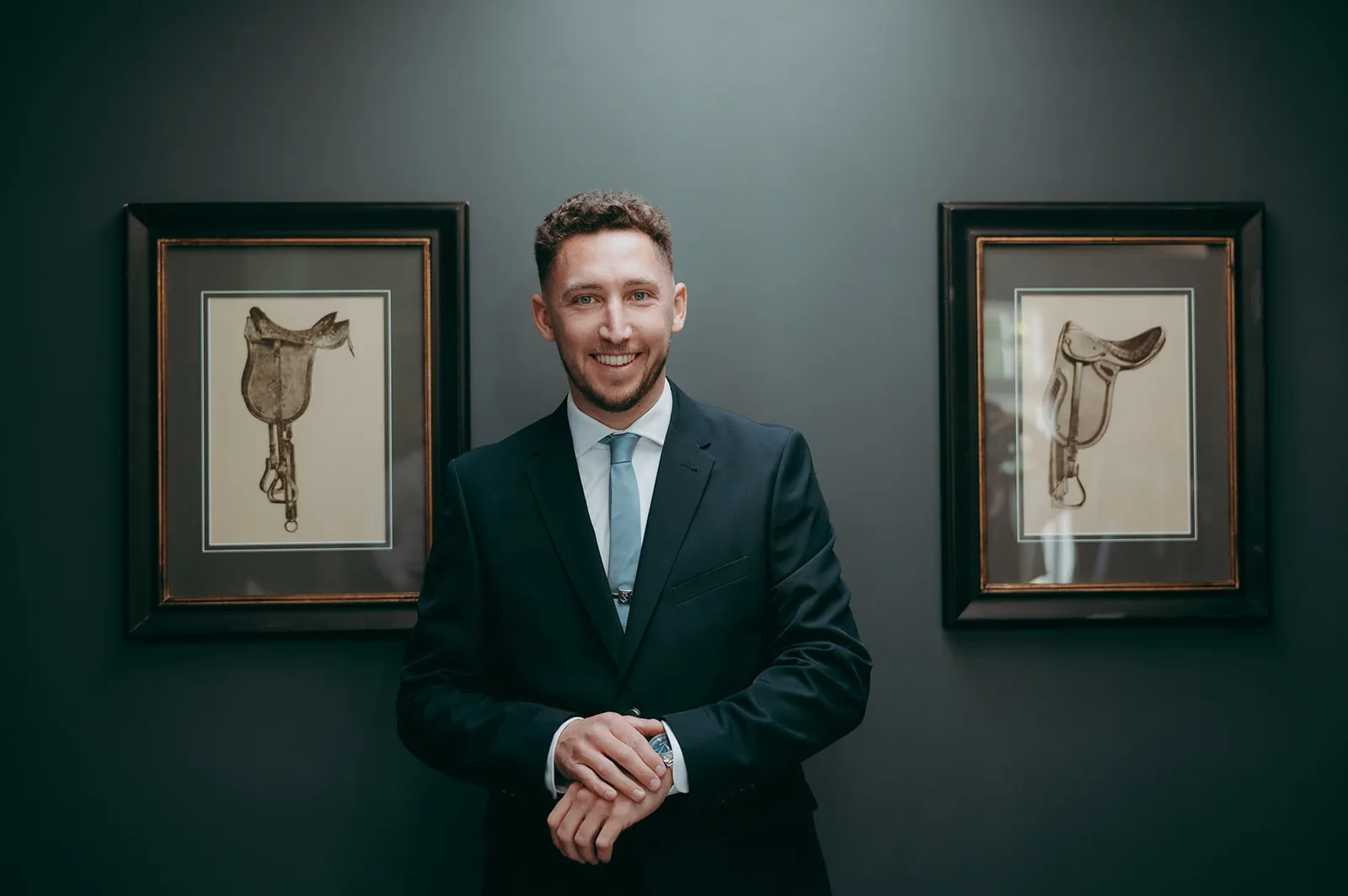 Swynford Manor groom portrait gallery